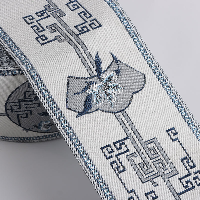 Hongxin Textile Jacquard rub za zavjese, jastuke i kauč – motiv Water Flower, kineski stil, dodatak za kućne tekstile