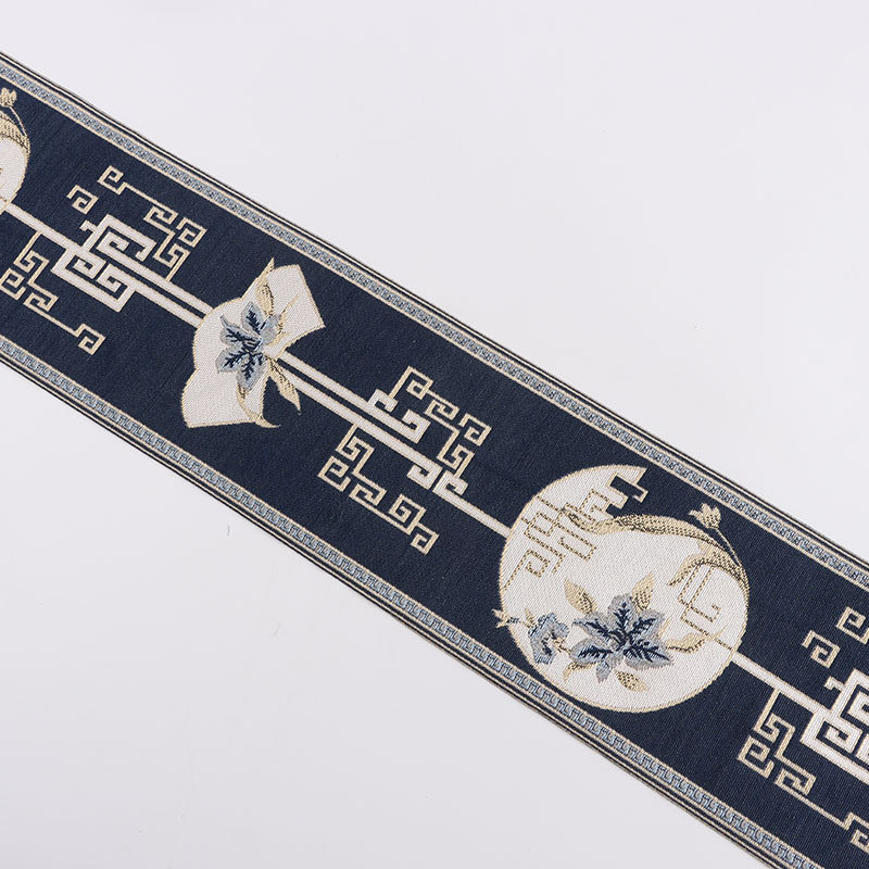 Hongxin Textile Jacquard rub za zavjese, jastuke i kauč – motiv Water Flower, kineski stil, dodatak za kućne tekstile