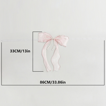 Ιμάντας κουρτίνας με φιόγκο, ύφασμα, μοντέρνος μίνιμαλιστικός σχεδιασμός, μη προσαρμόσιμος