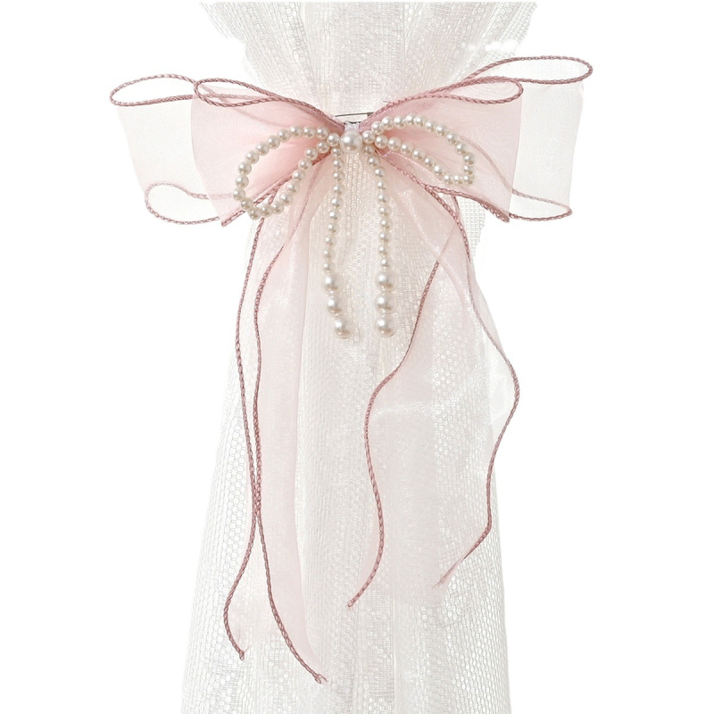 Ιμάντας κουρτίνας με φιόγκο, ύφασμα, μοντέρνος μίνιμαλιστικός σχεδιασμός, μη προσαρμόσιμος