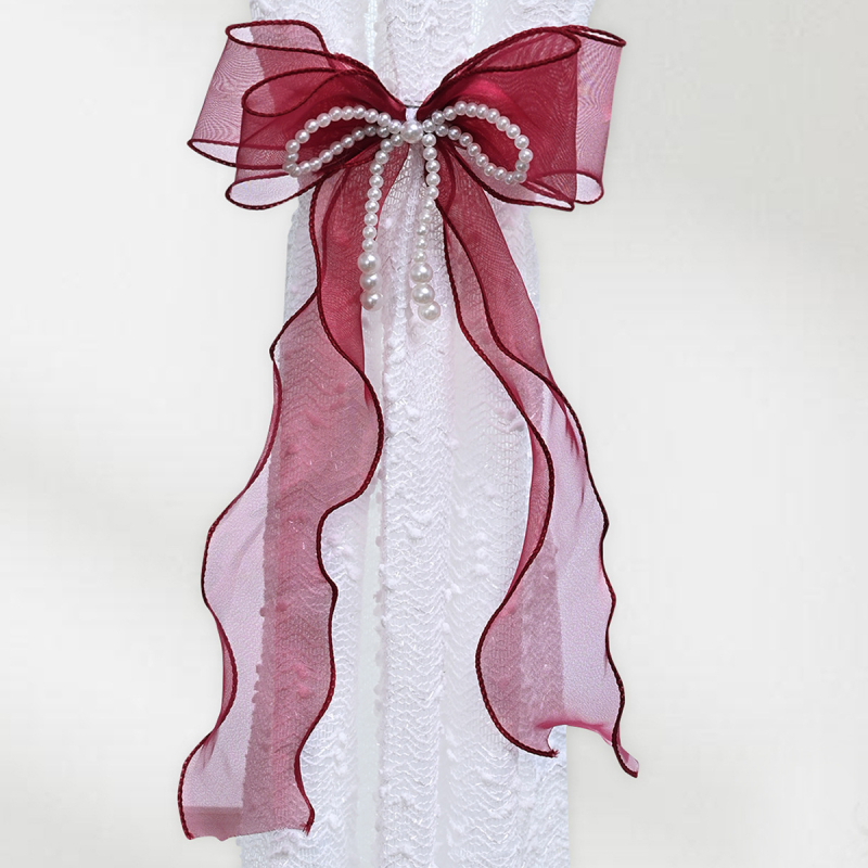 Ιμάντας κουρτίνας με φιόγκο, ύφασμα, μοντέρνος μίνιμαλιστικός σχεδιασμός, μη προσαρμόσιμος