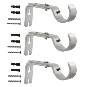 Железен държач за завеси за римска пръчка, стенен монтаж, персонализируем, модерен минималистичен стил