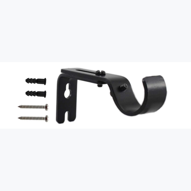 Железен държач за завеси за римска пръчка, стенен монтаж, персонализируем, модерен минималистичен стил