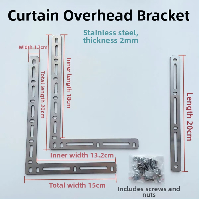 Jiahongda Kardinari Rööpad Balkoni jaoks - Elektriline Tõmbatav Püsinurk, Roostevaba Teras, Kaasaegne Minimalism