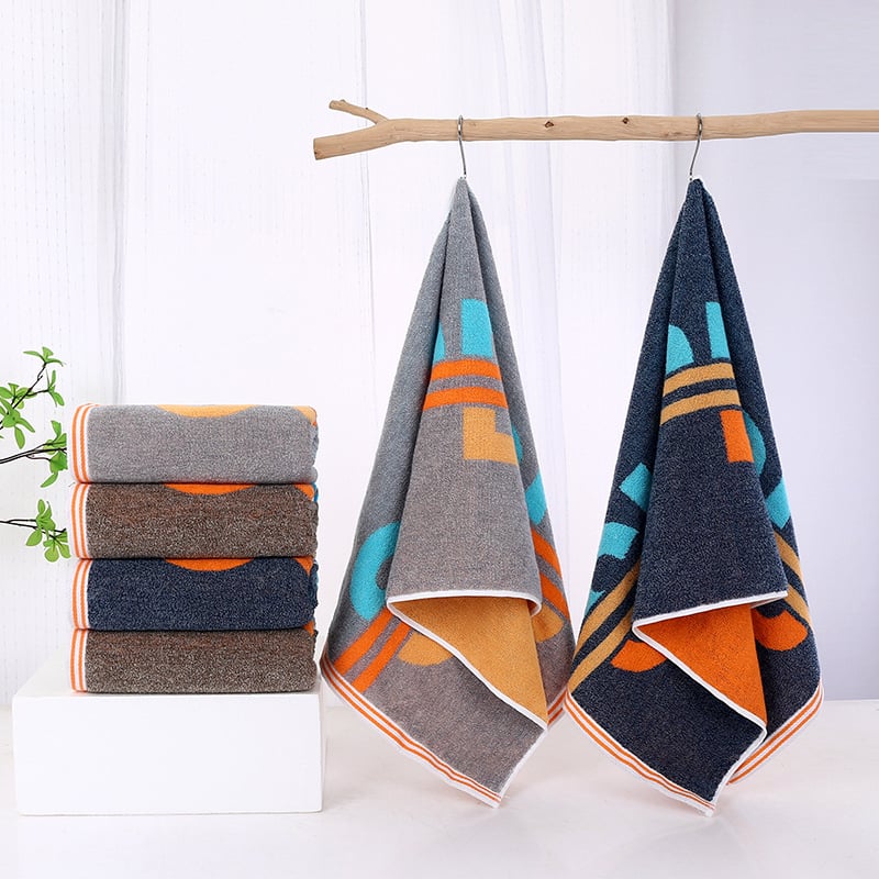 Duga krpa za kupanje AB pređa, 100% pamuk, Jacquard, bojenje pređe, 32S, 140–170 g, mogućnost prilagodbe