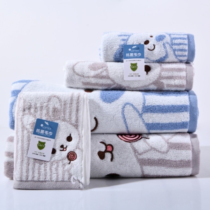 Dječji ručnik za lice od čistog pamuka — Loftex Matte, izvezen, prilagodljiv, unisex