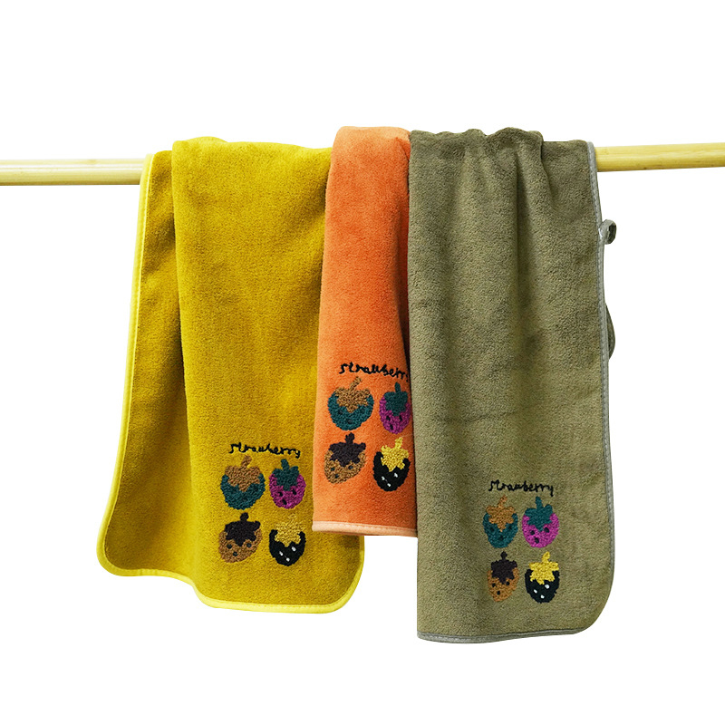 Jacquard ručnik od koralnog flisa za kućnu dekoraciju, 32 niti, 80–100 g