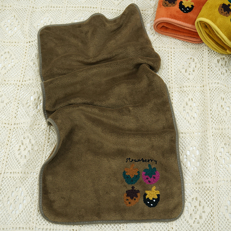 Jacquard ručnik od koralnog flisa za kućnu dekoraciju, 32 niti, 80–100 g