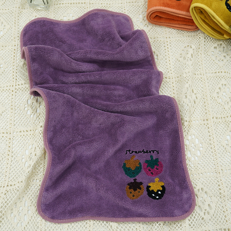 Jacquard ručnik od koralnog flisa za kućnu dekoraciju, 32 niti, 80–100 g