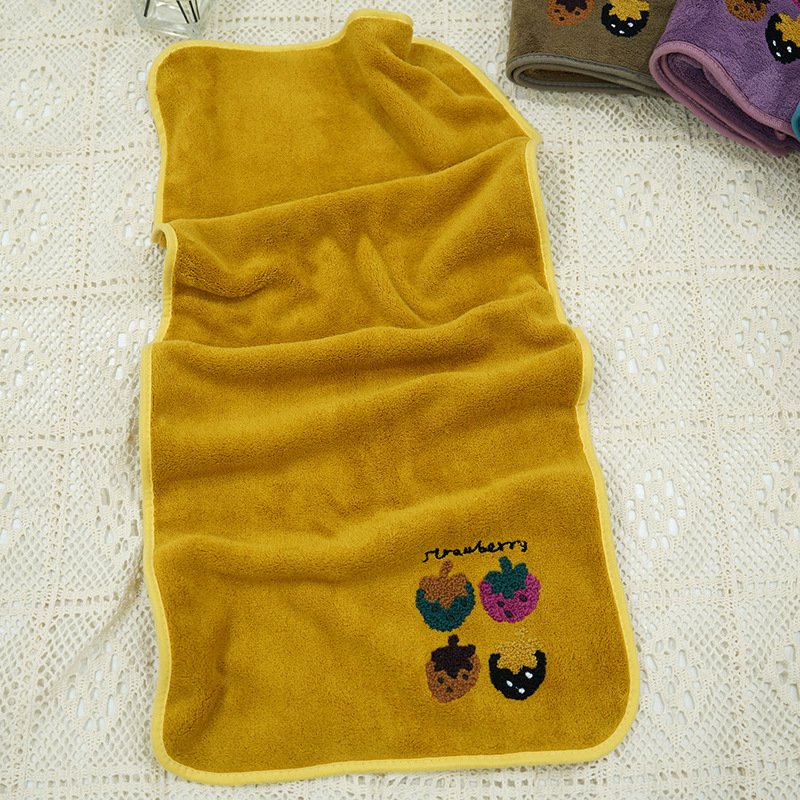 Jacquard ručnik od koralnog flisa za kućnu dekoraciju, 32 niti, 80–100 g