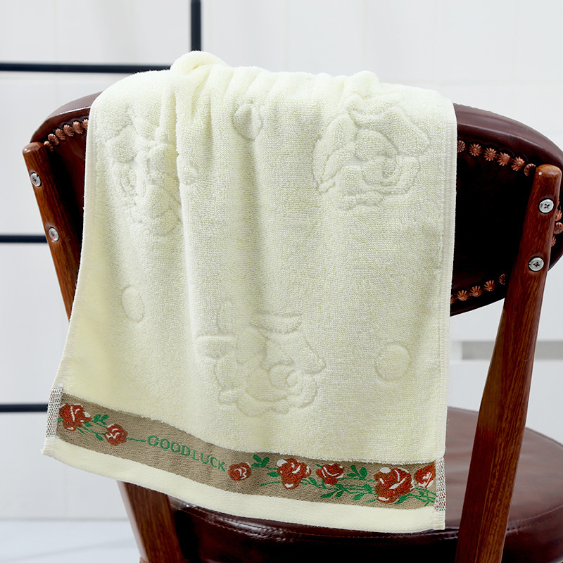 Sanhao pamučni 32-slojni Jacquard ručnik za lice, 100–120 g