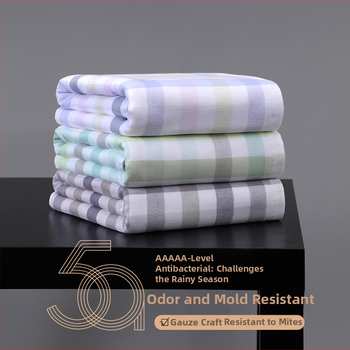 Gāzes vannas dvielis – 100% kokvilna, Jacquard audums, nesvīti pavedieni, logotipa pielāgošana pieejama