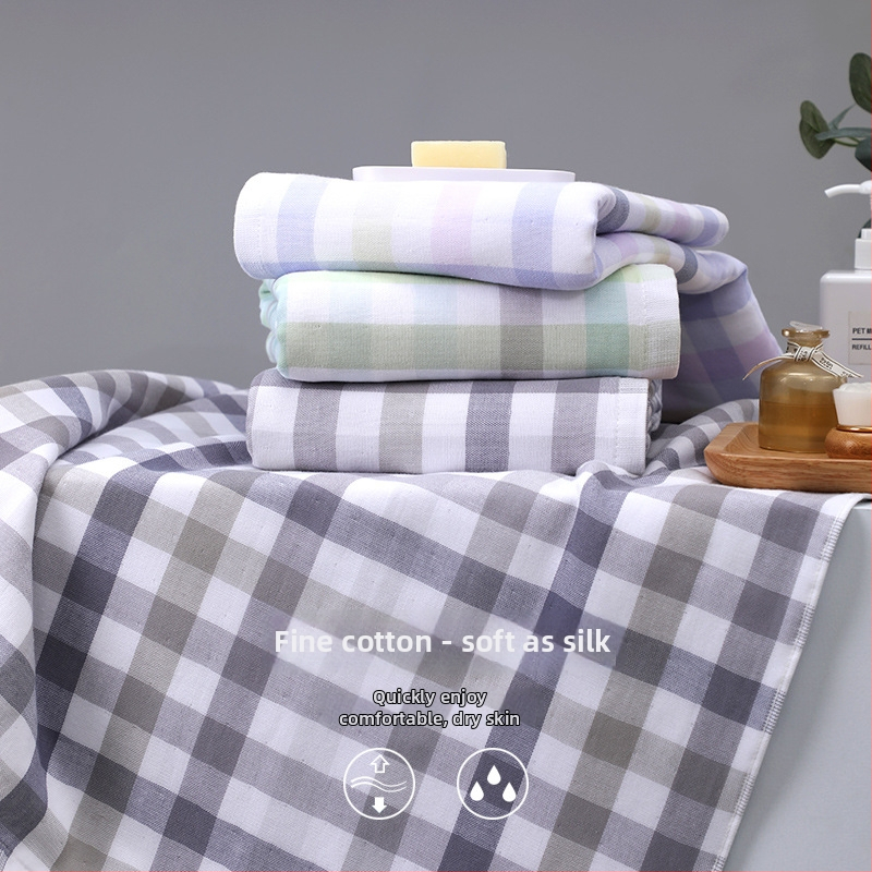 Gāzes vannas dvielis – 100% kokvilna, Jacquard audums, nesvīti pavedieni, logotipa pielāgošana pieejama