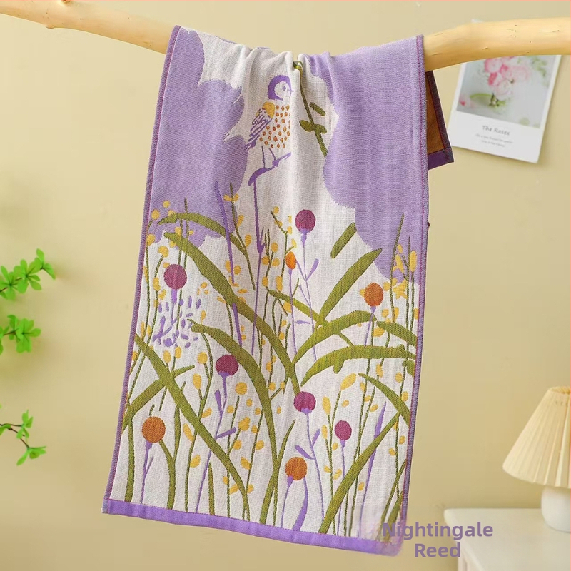 Gāzu vannas dvielis, 100% kokvilna, 300 g, Jacquard tehnoloģija, kodola šķiedra, logotipa druka pieejama, pielāgojams