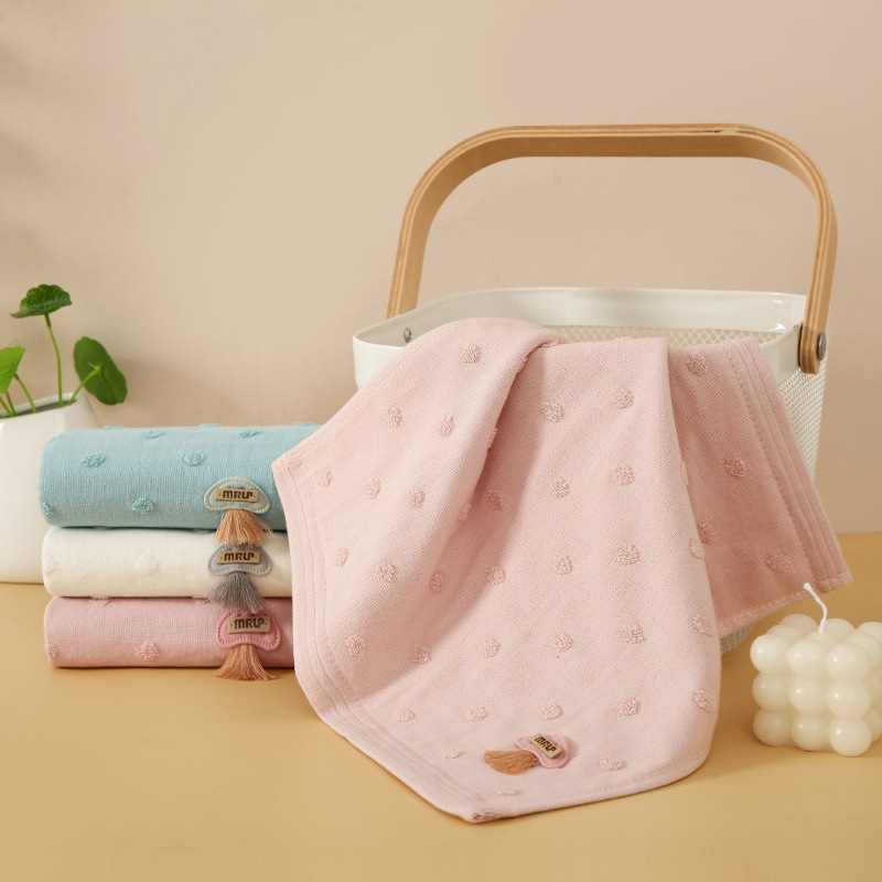 Ručnik za lice od pamuka, 32-pletna pređa, 100–120 g, šivanje rubnog dijela