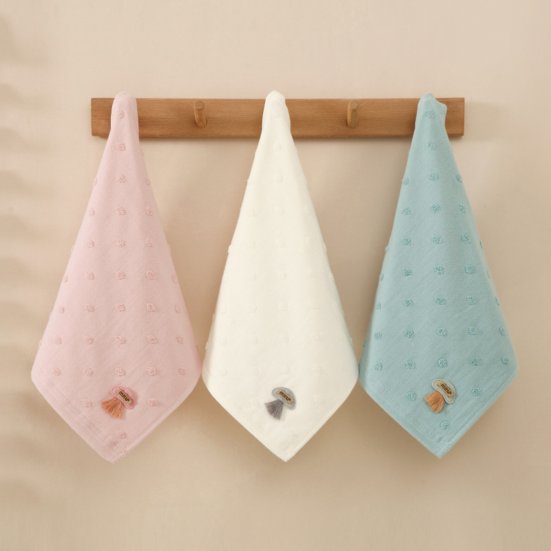 Ručnik za lice od pamuka, 32-pletna pređa, 100–120 g, šivanje rubnog dijela