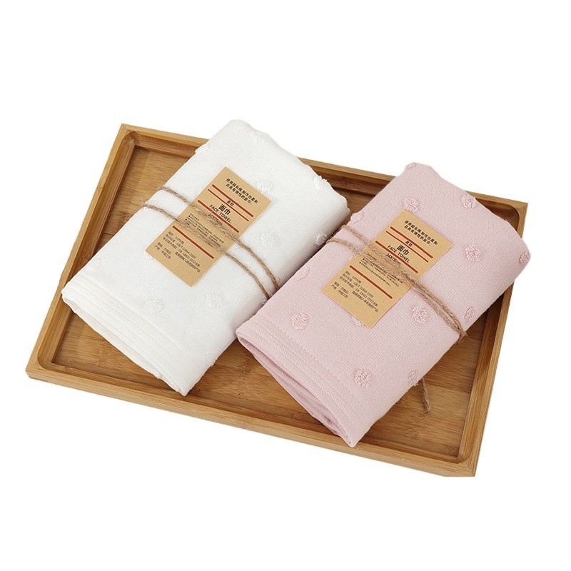 Ručnik za lice od pamuka, 32-pletna pređa, 100–120 g, šivanje rubnog dijela