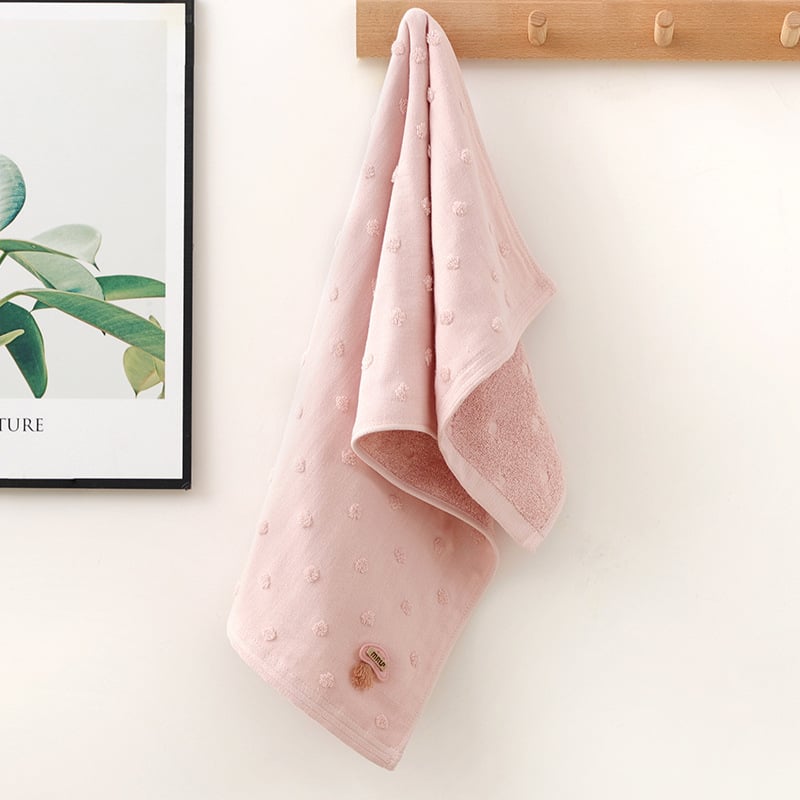 Ručnik za lice od pamuka, 32-pletna pređa, 100–120 g, šivanje rubnog dijela