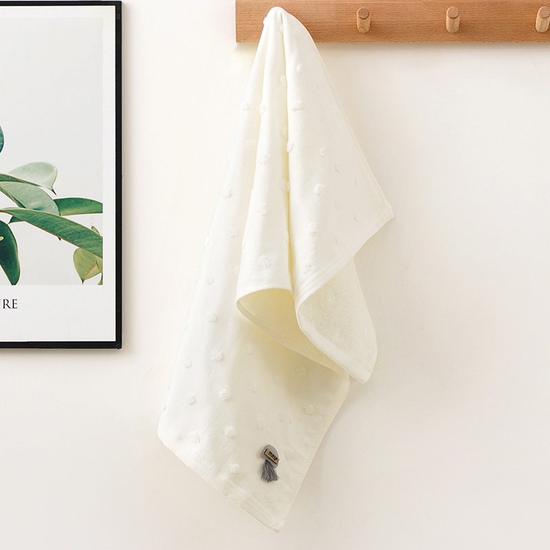 Ručnik za lice od pamuka, 32-pletna pređa, 100–120 g, šivanje rubnog dijela