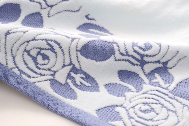 Ručnik za lice, jacquard tkanina s izrezanim dlačicama, 90% pamuka, prilagodljiv, GSM 120–140