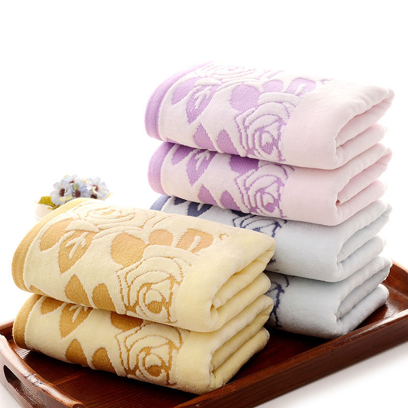 Ručnik za lice, jacquard tkanina s izrezanim dlačicama, 90% pamuka, prilagodljiv, GSM 120–140