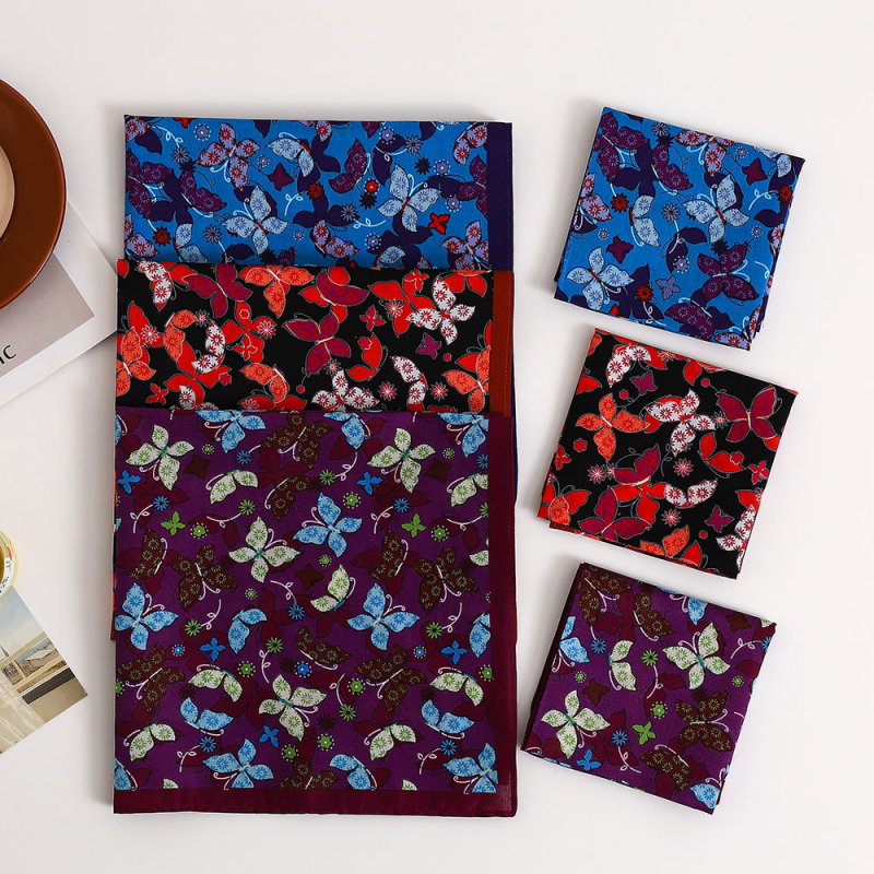 Zelue Μαντήλι από 100% βαμβάκι με εκτύπωση - 16 g, απαλό και απορροφητικό