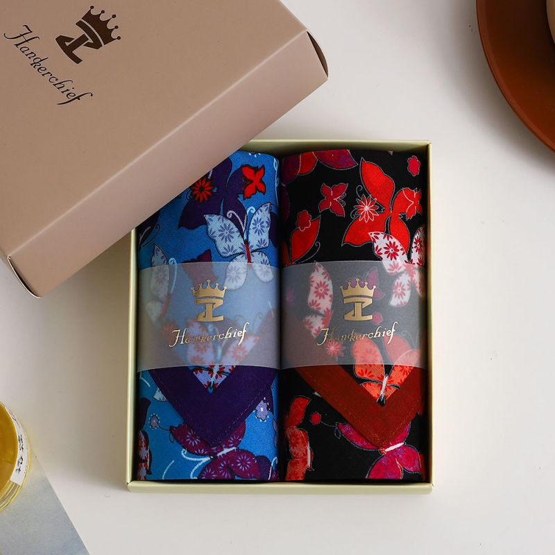 Zelue Μαντήλι από 100% βαμβάκι με εκτύπωση - 16 g, απαλό και απορροφητικό