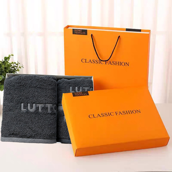 Σετ δώρου πετσέτες μπάνιου από 100% βαμβάκι, προσαρμοσμένο κέντημα, συσκευασία δώρου, 200 g+ ανά πετσέτα, νήμα 32s