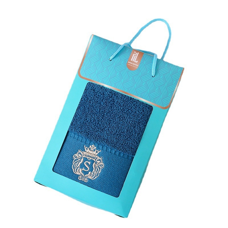 Set ručnika od 100% pamuka u kutiji za poklon za rođendane i vjenčanja, korporativni pokloni, s tiskom logotipa i izvezom