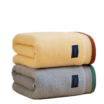 Kupaći ručnik od 100% pamuka, 300–400 g, 32 vlakna, jednostavna tkanina, veći i deblji, omotava cijelo tijelo