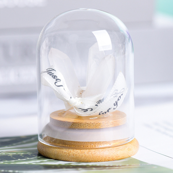 Кристално дърво с микро ландшафт под стъклен купол, модерен минималистичен стил, домашна декорация, образователен подарък за деца