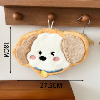 Kéztörlő korall fleece-ből, megerősített, rendkívül nedvszívó, aranyos mesés dizájn, konyha és fürdőszoba kettős használatra, 200 g+