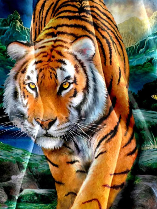 Flanel deka s motivom tigra