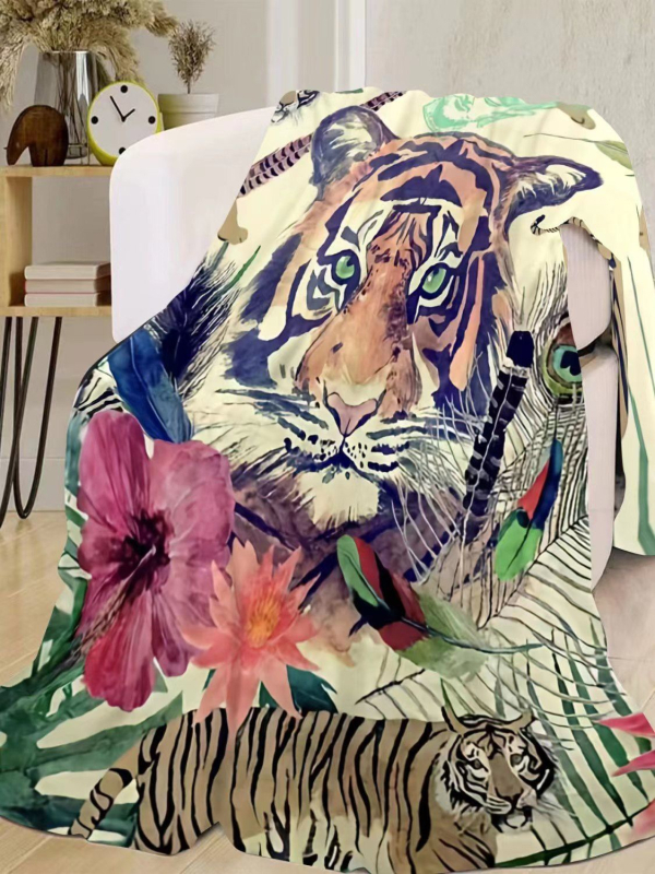 Flanel deka s motivom tigra