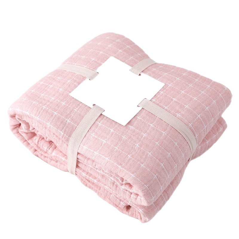 Troslojna gazna muslin deka za bebe, prozračna ljetna hladenja