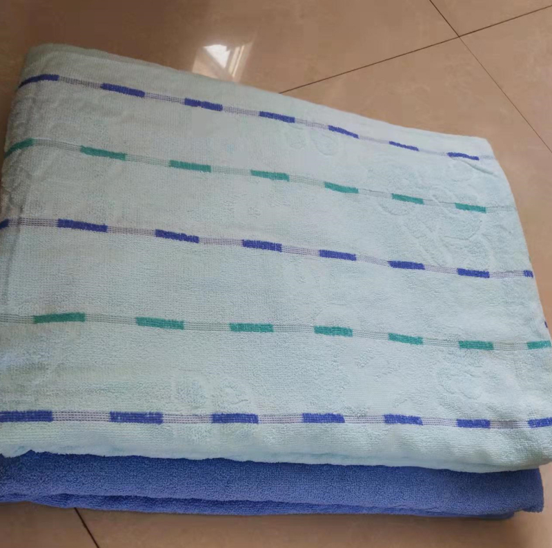 Ljetna pamucna ručnik-deka, 100% pamuk, 1000 g, reaktivno bojanje i jacquard tkanina, moderni minimalistički stil