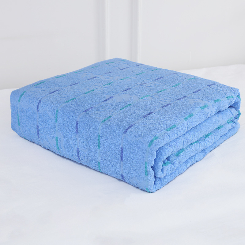 Ljetna pamucna ručnik-deka, 100% pamuk, 1000 g, reaktivno bojanje i jacquard tkanina, moderni minimalistički stil