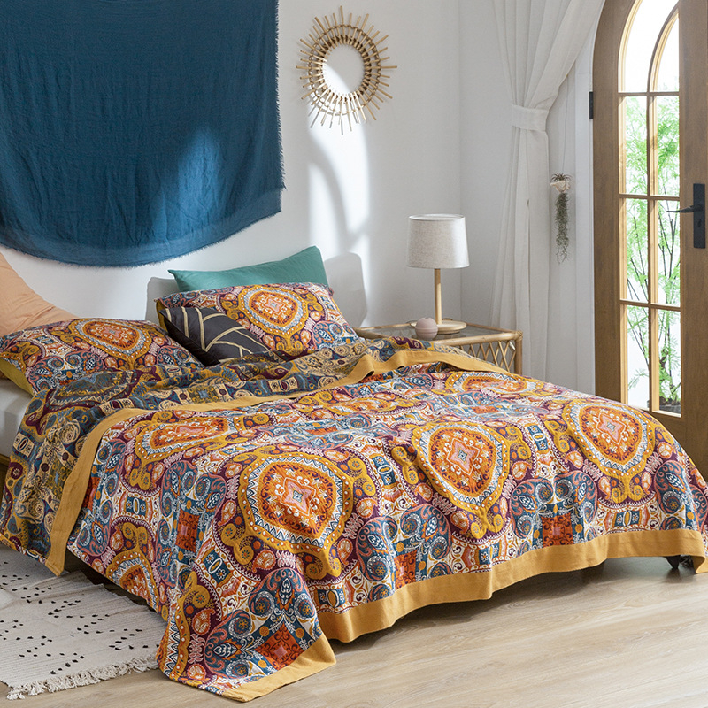 Medvilnės rankšluosčio pledas, 2000–2999 g, pavasaris ir ruduo, šiuolaikinis minimalistinis stilius