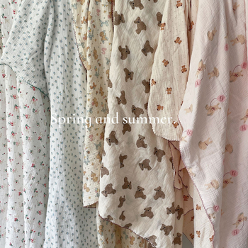 Βρεφικό βαμβακερό πετσέτα-κουβέρτα, κάτω από 300 γρ, τέσσερις εποχές, μοτίβο κινουμένων σχεδίων