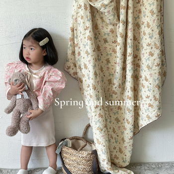 Βρεφικό βαμβακερό πετσέτα-κουβέρτα, κάτω από 300 γρ, τέσσερις εποχές, μοτίβο κινουμένων σχεδίων