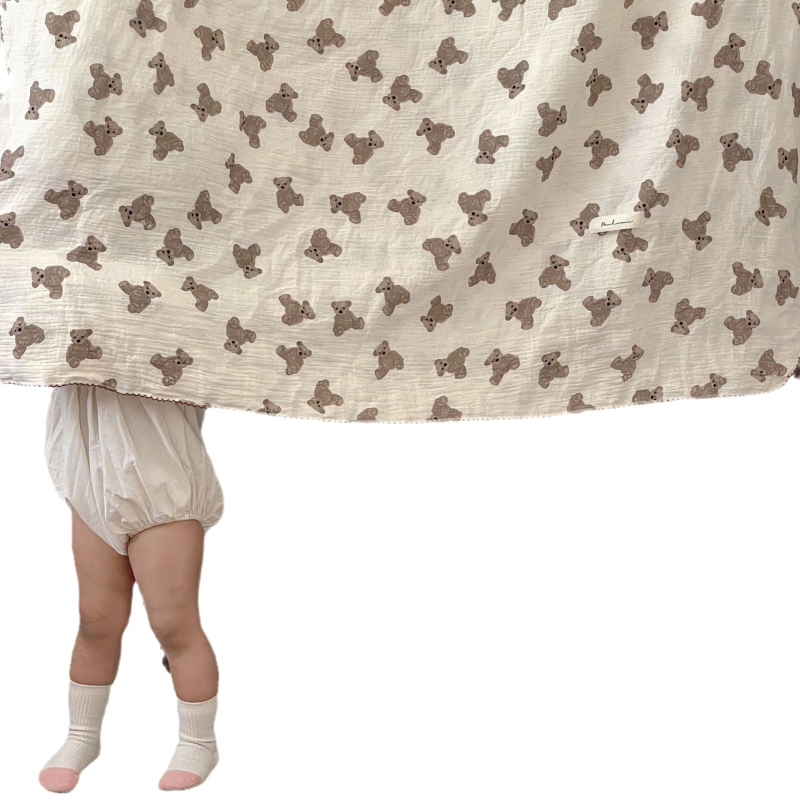 Βρεφικό βαμβακερό πετσέτα-κουβέρτα, κάτω από 300 γρ, τέσσερις εποχές, μοτίβο κινουμένων σχεδίων