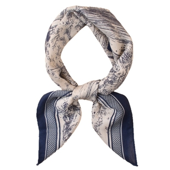 Rz7020 Шал от памук с шарка херингойн и принт в стил артистичен винтидж