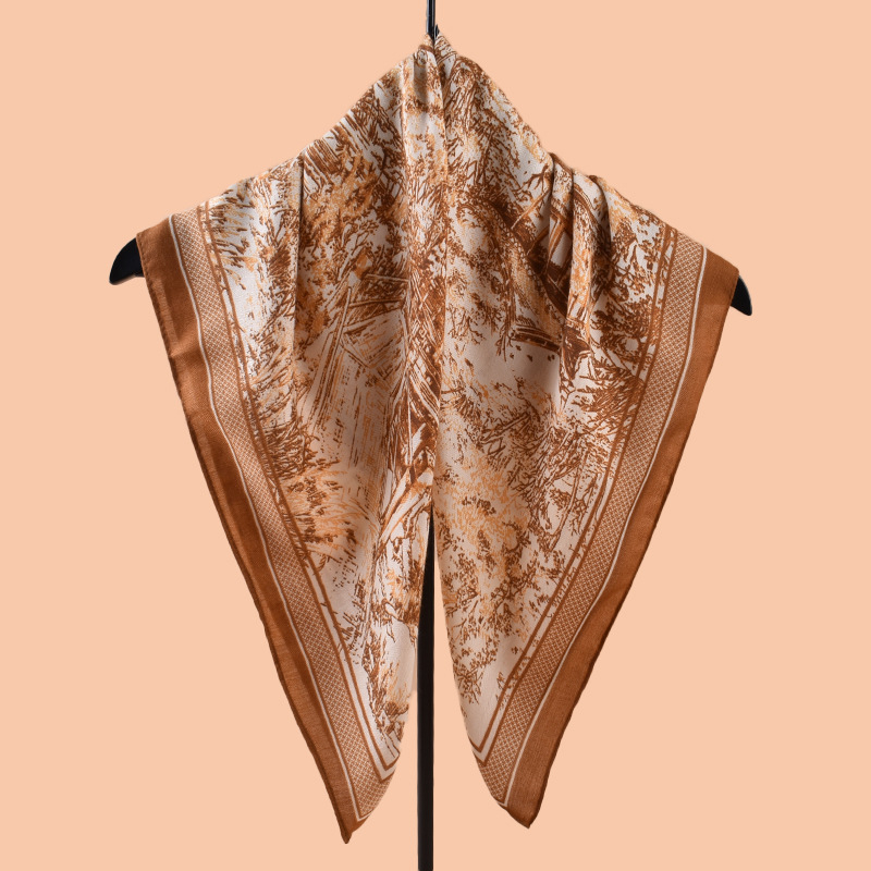 Rz7020 Шал от памук с шарка херингойн и принт в стил артистичен винтидж