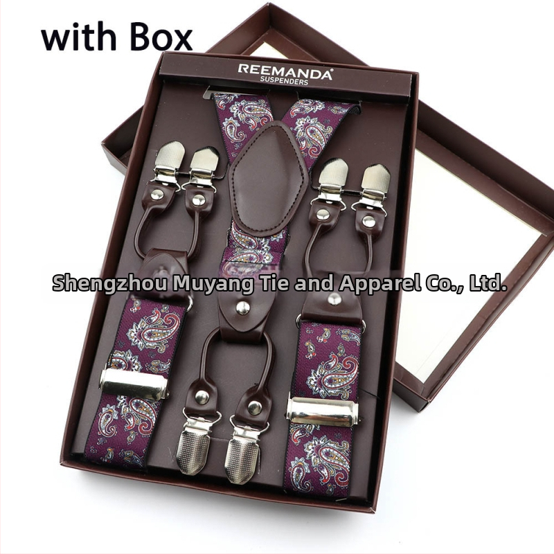 Unisex püksisambad, 6 klipsiga, elastsed ja reguleeritavad, risti tagant, polüestertööde kummiga