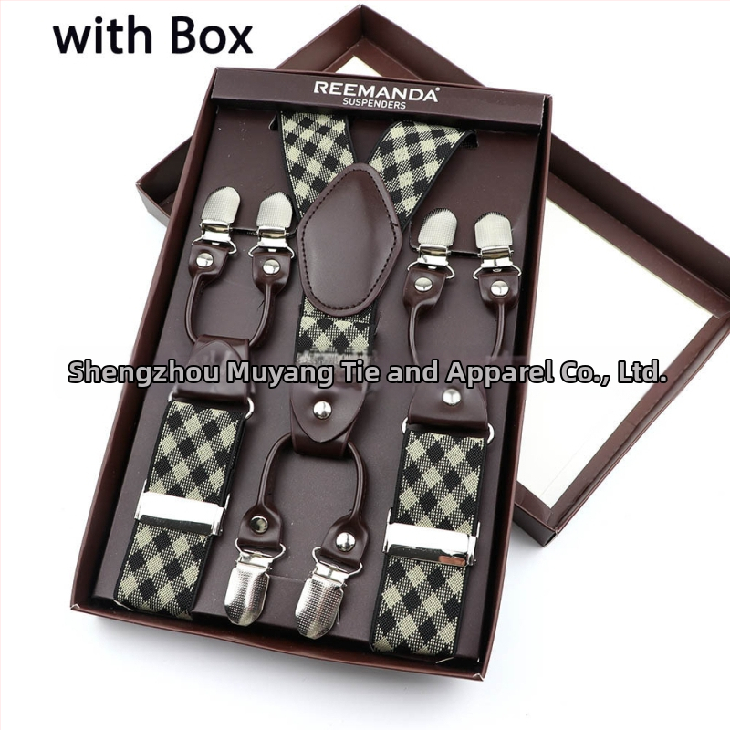 Unisex püksisambad, 6 klipsiga, elastsed ja reguleeritavad, risti tagant, polüestertööde kummiga