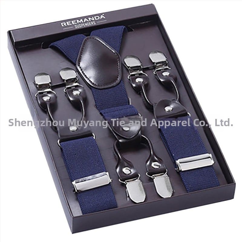 Unisex püksisambad, 6 klipsiga, elastsed ja reguleeritavad, risti tagant, polüestertööde kummiga