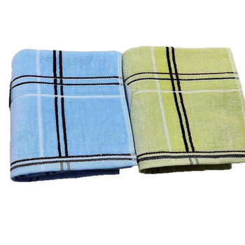 King Shore Pamučni ručnik G1964 prugasti, 32s pređa, Cut-Pile, 80–100 g/m², za tijelo i lice