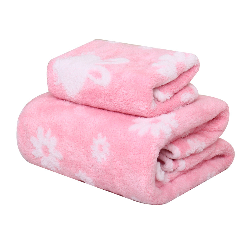 Set kupaonskih i ručnih ručnika Coral fleece Jacquard, 150D, cut-pile, težina preko 200 g, prilagodljivo