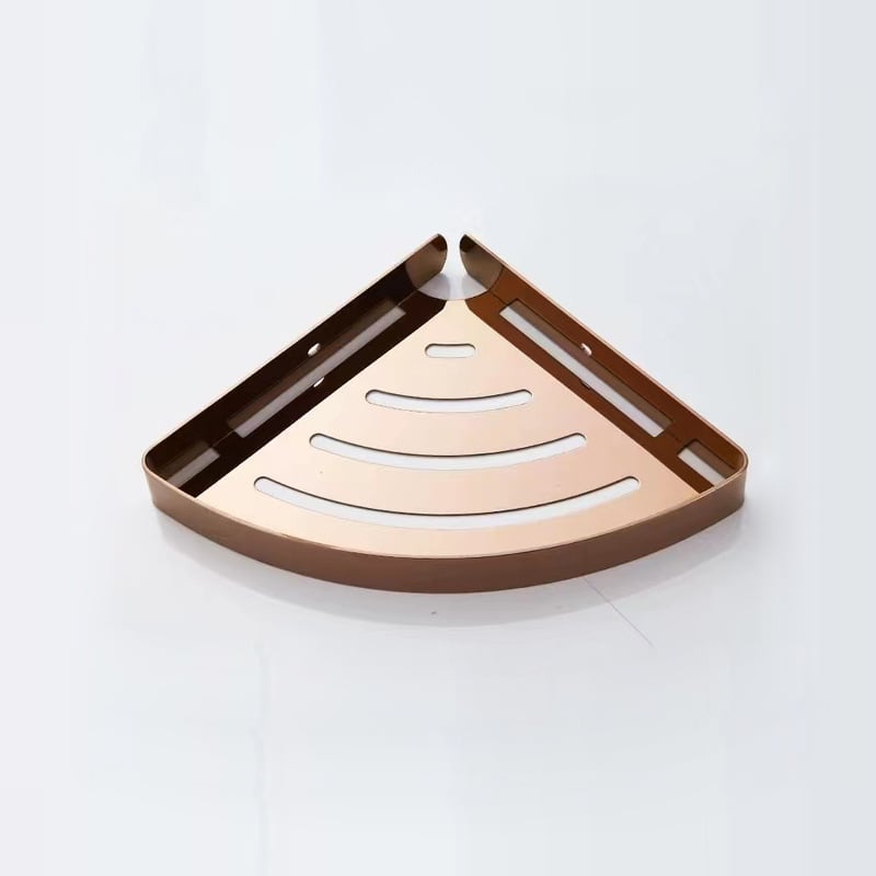 304 неръждаема стомана баня ъглов рафт, форма на вентилатор, едно ниво, товароподемност 20 кг