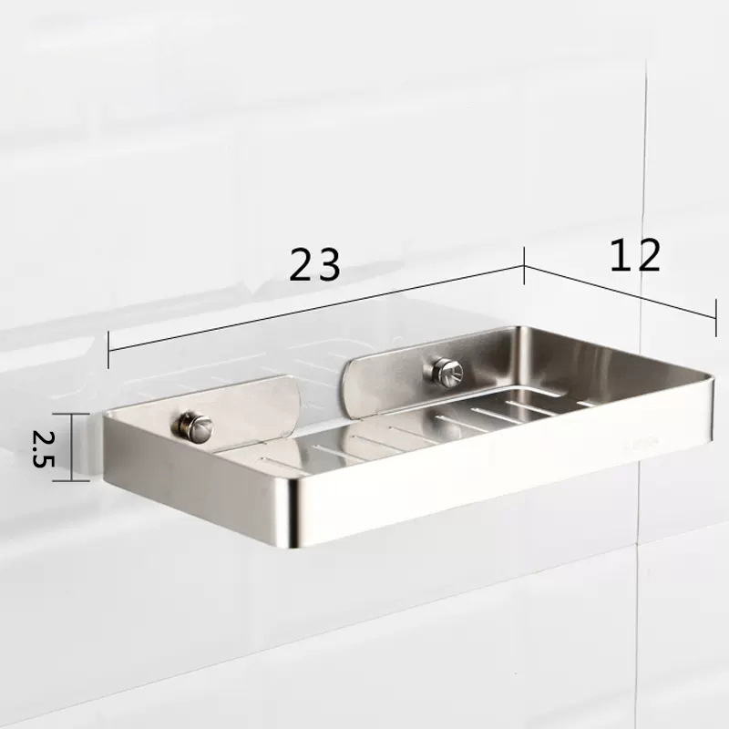 304 неръждаема стомана баня ъглов рафт, форма на вентилатор, едно ниво, товароподемност 20 кг